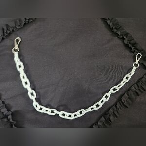 White Clip On Chain For Pants
